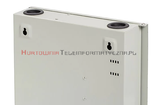 Panel / Przełącznica światłowodowa natynkowa 12xSC duplex, metalowa, szara