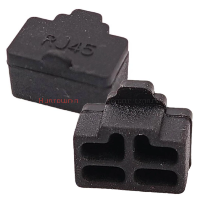 Zaślepka portu RJ45 - gumowa, czarna