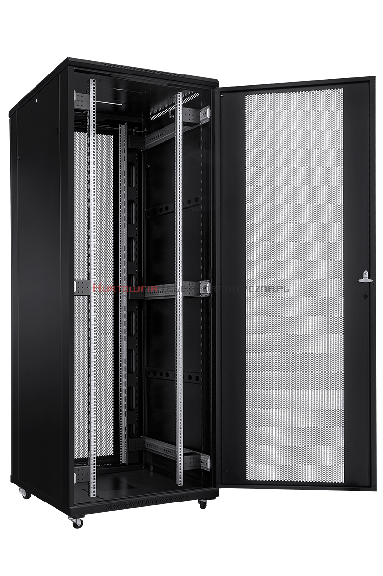 TOTEN Szafa RACK 19&quot; stojąca G3 42U 800x800mm, drzwi perforowane, czarna