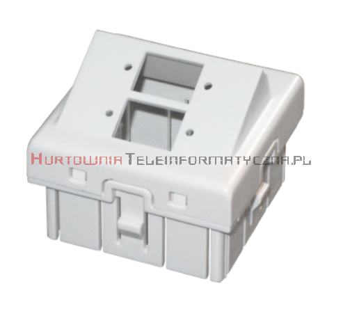 Adapter kątowy 2 mod. 45x45mm 2xSC Simplex, bez klapki