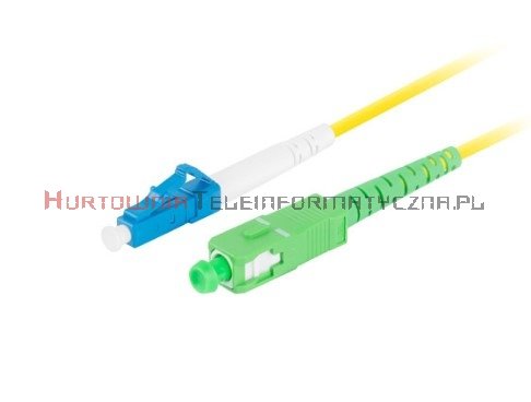 Patch cord światłowodowy SC/APC-LC/UPC, SM, 9/125, simplex, 1m