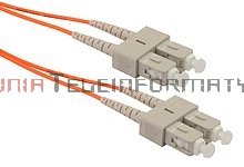 Patch cord światłowodowy SC/UPC-SC/UPC MM OM2 50/125 duplex, 1,0m