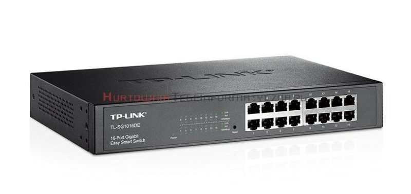 TP-LINK SG1016D Switch 16-port Gigabit Ethernet, desktop, RACK 19&quot;