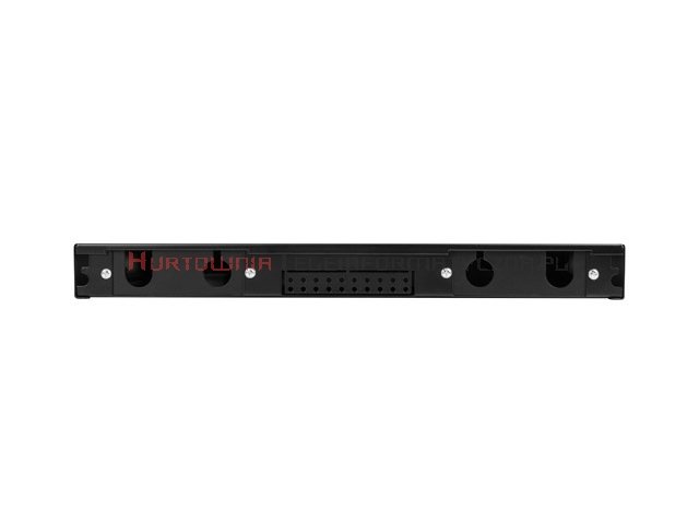 Lanberg Panel / Przełącznica światłowodowa 1U 19&quot; 24xSC Simplex, wysuwana, czarna
