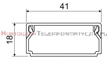 KOPOS Kanał / Koryto kablowe LHD40x20 2m