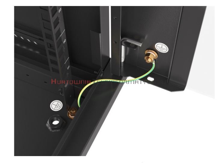 Lanberg Szafa RACK 19&quot; wisząca 6U, 450, otwory montażowe na nogi, czarna