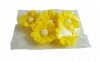 Duże kwiaty cukrowe na tort STOKROTKA 5szt żółte
