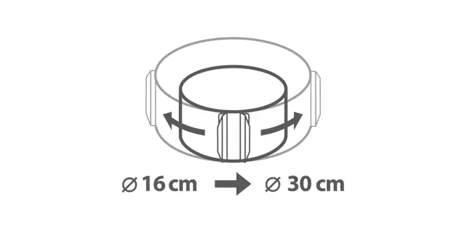 Regulowana forma do pieczenia RANT tortownica 16-30cm - Tescoma