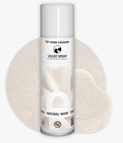 Zamsz Jadalny w Sprayu Velvet Spray BIAŁY 100 ml - Food Colours