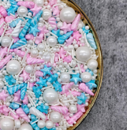 Posypka cukrowa PASTEL HORNS 20 g – Jednorożcowa Posypka na Tort