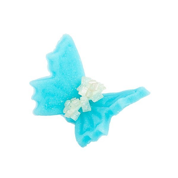 Motylki Cukrowe na Tort MAŁE NIEBIESKIE 3D 5szt - Dekoracja Jadalna Motylki Cukrowe na Tort MAŁE NIEBIESKIE 3D 20 x 5szt 
