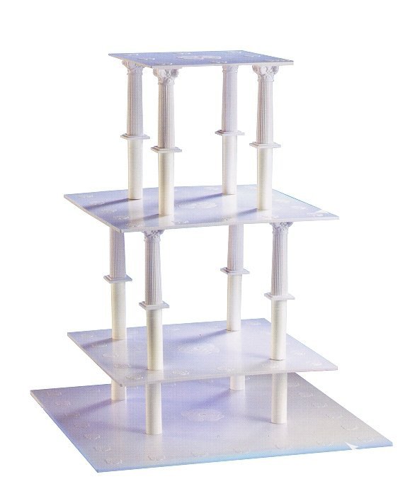 Kardasis - stojak kwadratowy na torty weselne 8 Kolumn