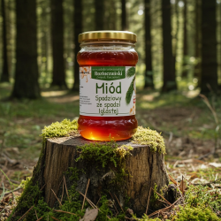 miód SPADZIOWY ze spadzi iglastej 370g