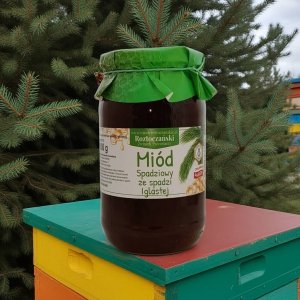 miód SPADZIOWY ze spadzi iglastej 1000g 