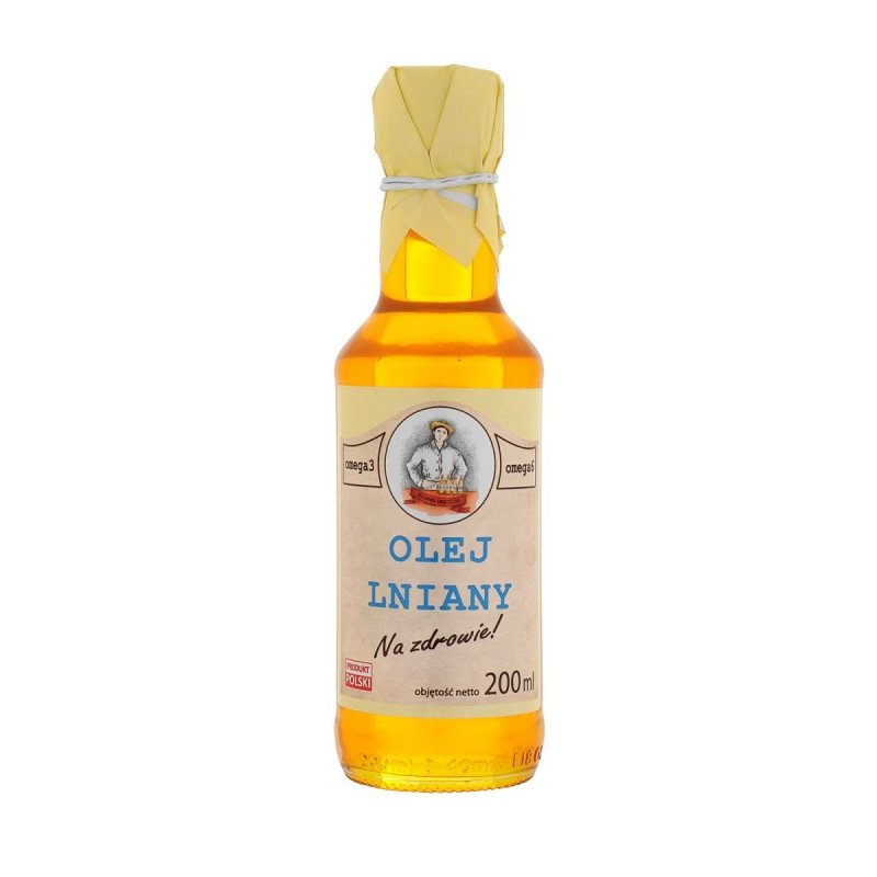 Olej lniany 200 ml Na zdrowie! - przód.