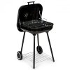 Grill węglowy ogrodowy z pokrywą na zawiasach + kółka MultiGarden