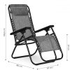 Leżak fotel ogrodowy plażowy regulowane oparcie ZERO GRAVITY MultiGarden - szary
