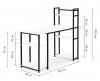 Biurko komputerowe biurowe stół + regał półki loft ModernHome