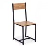 Zestaw komplet mebli stolik 2 krzesła metal MDF ModernHome