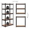 Regał metalowy magazynowy 180x90x40 cm do garażu piwnicy 5 półek 875 kg ModernHome