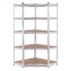 Regał magazynowy narożny 180x90x40 cm stal galwanizowana 5 półek 875 kg ModernHome