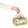 Sorter pudełko z chusteczkami sensoryczne montessori pluszowe cyfry litery