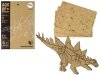 Drewniane Puzzle Przestrzenne 3D Stegozaur Składanka Edukacyjna 41 Elementów