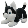 Pluszowa Maskotka Przytulanka Piesek Husky Czarno-Biały 30cm
