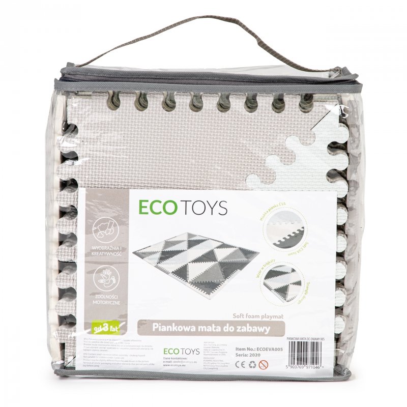 Mata piankowa edukacyjna eva puzzle 20el 127x157cm ECOTOYS