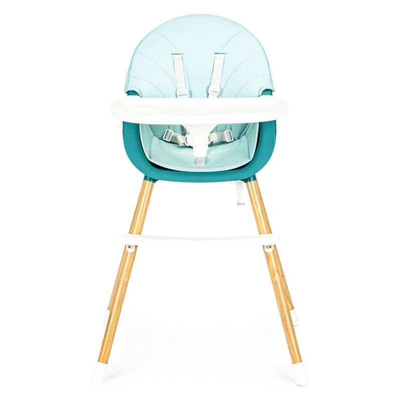 Krzesełko fotelik do karmienia 2w1 niebieskie ECOTOYS