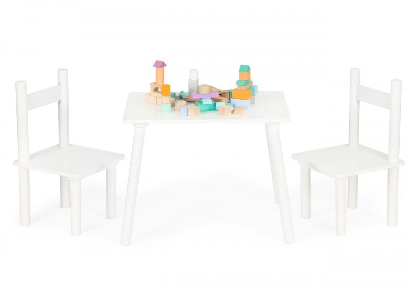 Stół stolik +2 krzesła meble dla dzieci komplet ECOTOYS
