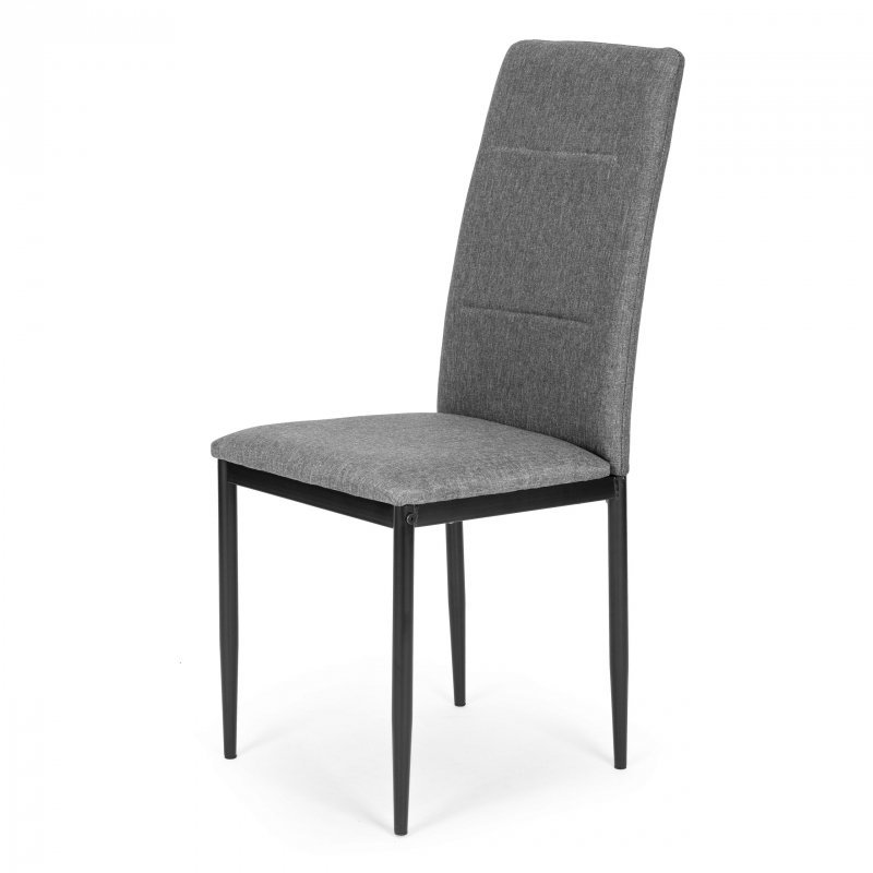 Komplet 4 krzeseł krzesło do jadalni i salonu szare ModernHome
