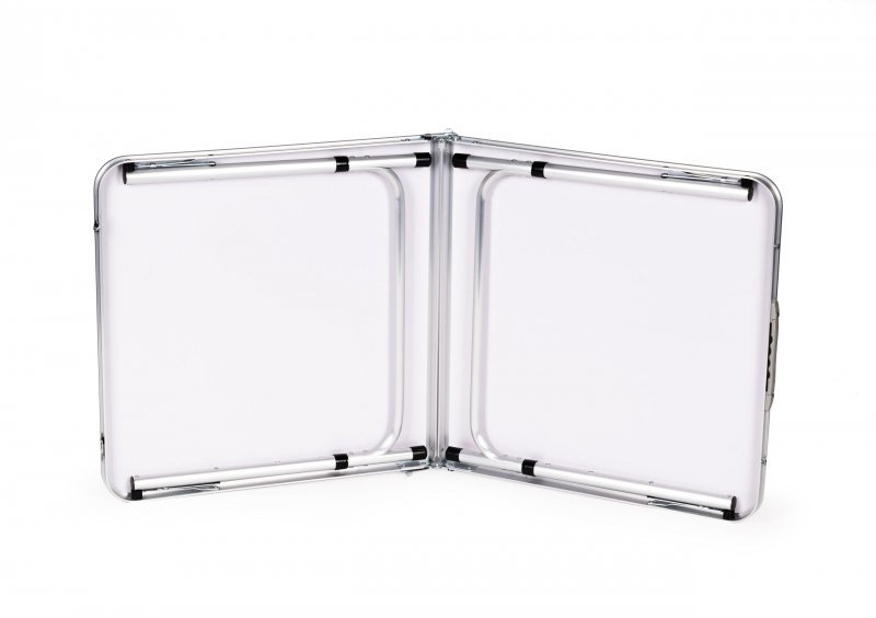 Stolik turystyczny stół składany kemping biały blat 120x60 cm MultiGarden