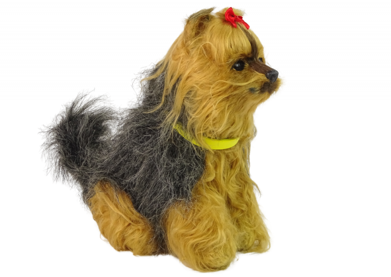 Interaktywny Pies Piesek Yorkshire terrier York  Pluszowy Szczeka Rusza Ogonem