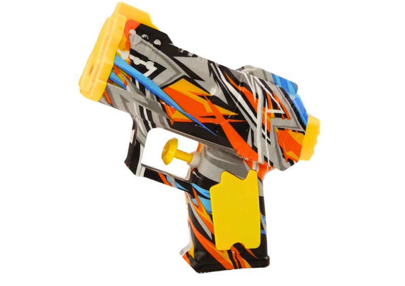 Mały Pistolet Na Wodę  Żółty Pomarańczowy Grafitti