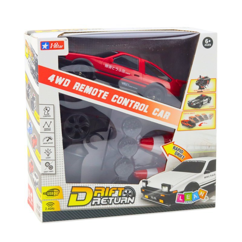 Auto Sportowe Do Driftu Wymienne Koła Zdalnie Sterowany RC 4WD Czerwony