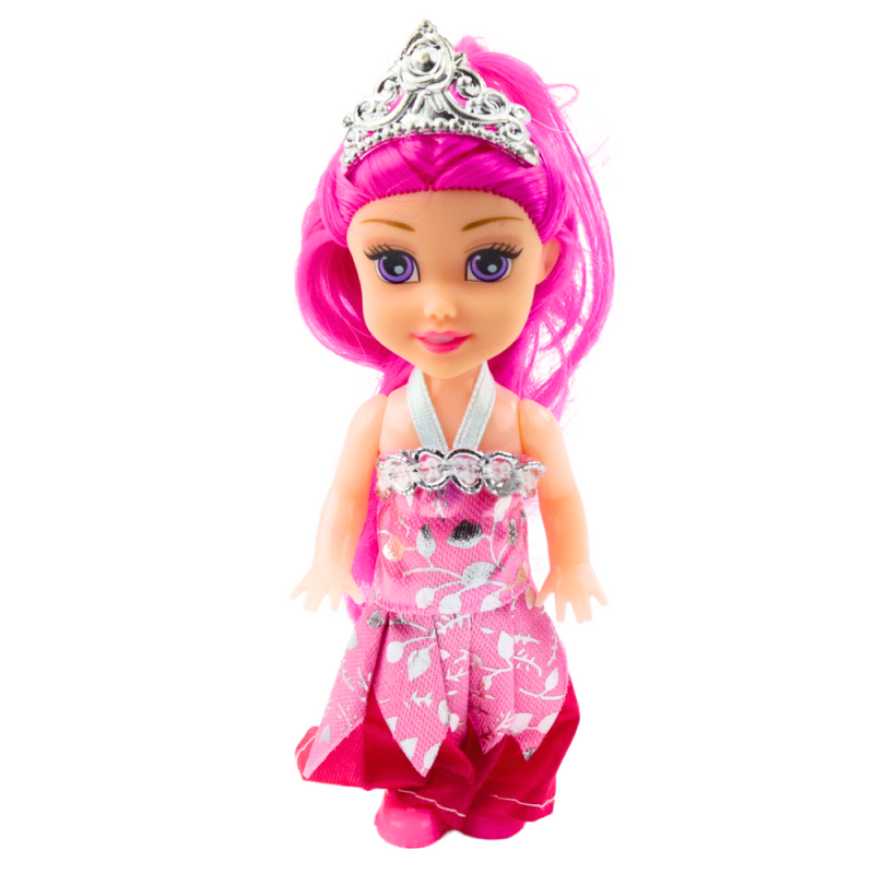 Zestaw Mini Laleczek Księżniczki Bajkowe Sukienki 6szt