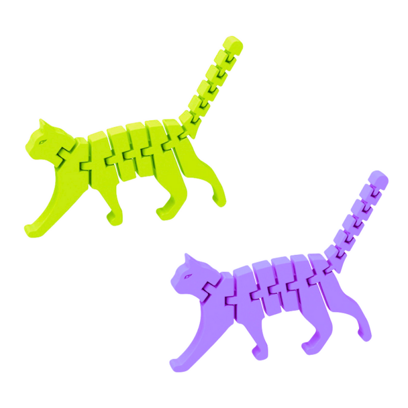Kot Puzzle Fidget 3D Układanka Elastyczny Do Wyginania Mix