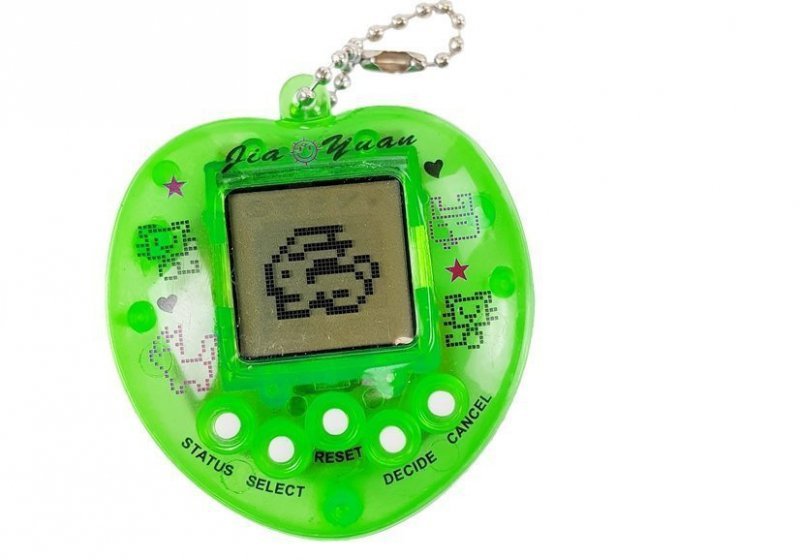 Gra Elektroniczna Tamagotchi  Zielona z krótkim łańcuszkiem