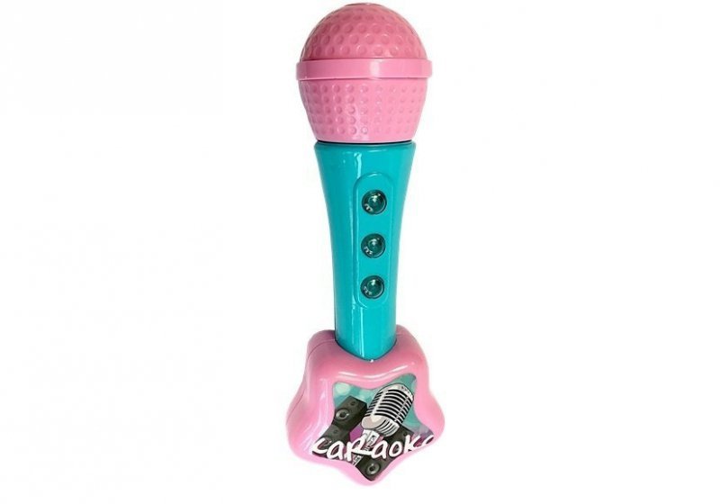 Gitara Z Mikrofonem Zestaw Do Karaoke Światła Dźwięki