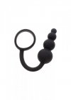 Anal Snake Plug & Penis Ring Black