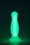 RADIANT SOFT SILICONE GLOW IN THE DARK PLUG SMALL GREEN