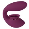 Twitch 3 - Rechargeable Vibrator & Suction - Silicone - 10 Speed - Burgundy
