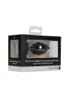 Regular Ribbed Diamond Heart Plug - Black