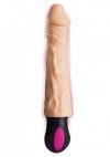 A-TOYS  Realistic Vibrator with heating, TPE, 12 Modes, bendable, recharble