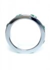 Pierścień-Metal Cock Ring with Green Diamonds Large
