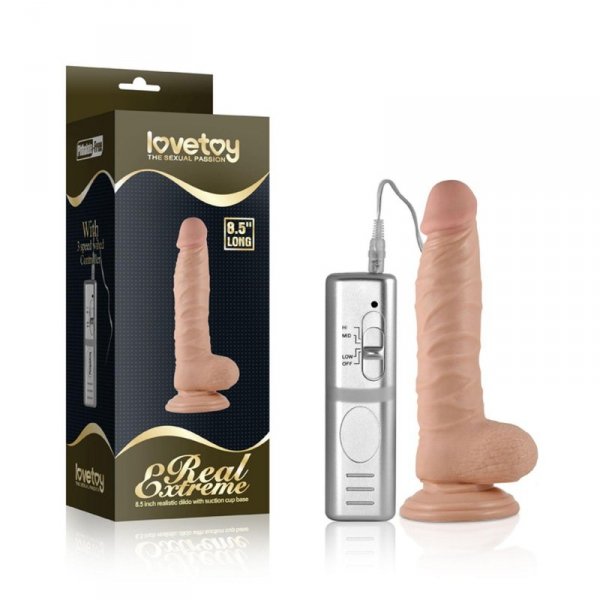 8.5&quot;&quot; Real Extreme Vibrating Dildo Flesh