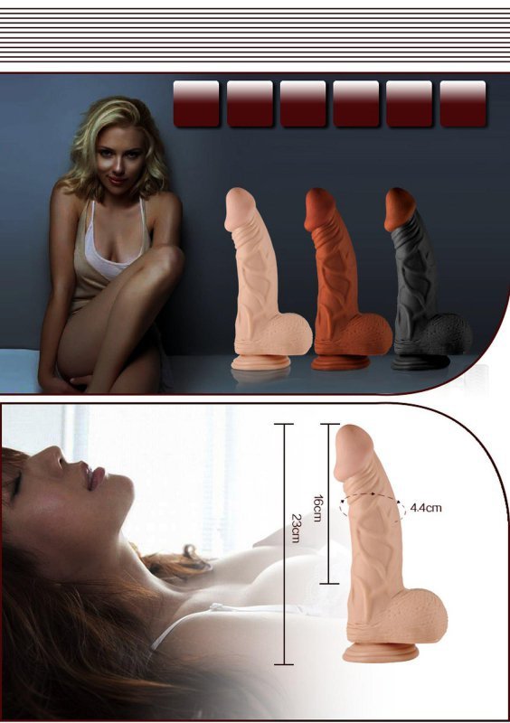 9&quot;&quot; Real Extreme Vibrating Dildo Flesh