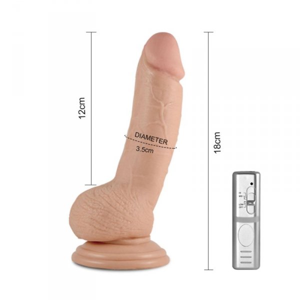 7&quot;&quot; Real Extreme Vibrating Dildo