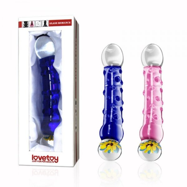 7.5&quot;&quot; Glass Romance Blue